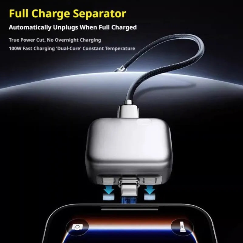 Smart Auto Stop Charging Adapter Auto Cut-Off Charger Protector with AI Full-Charge Disconnect Universal Overcharge Protection Adapter for Phone