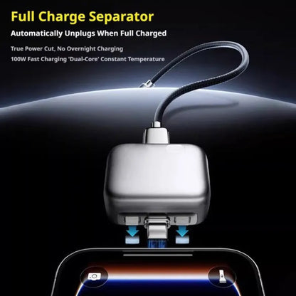 Smart Auto Stop Charging Adapter Auto Cut-Off Charger Protector with AI Full-Charge Disconnect Universal Overcharge Protection Adapter for Phone