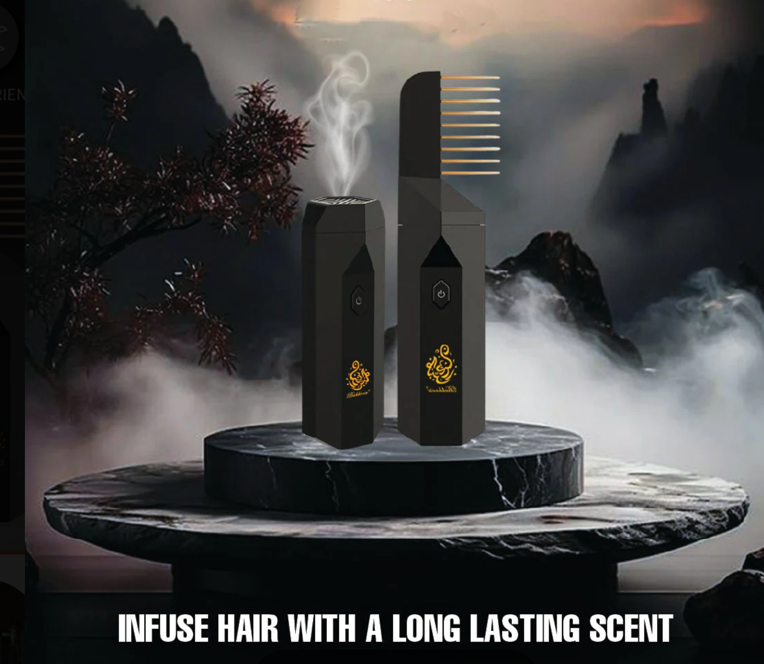 2 in 1 Hair Bakhoor Comb – Rechargeable Hair Perfume Infuser 🔥