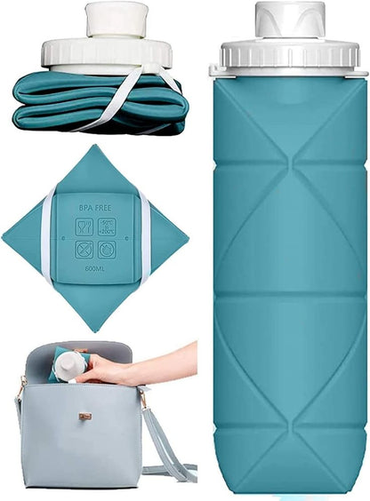 Foldable Silicone Water Bottle TrendAxe