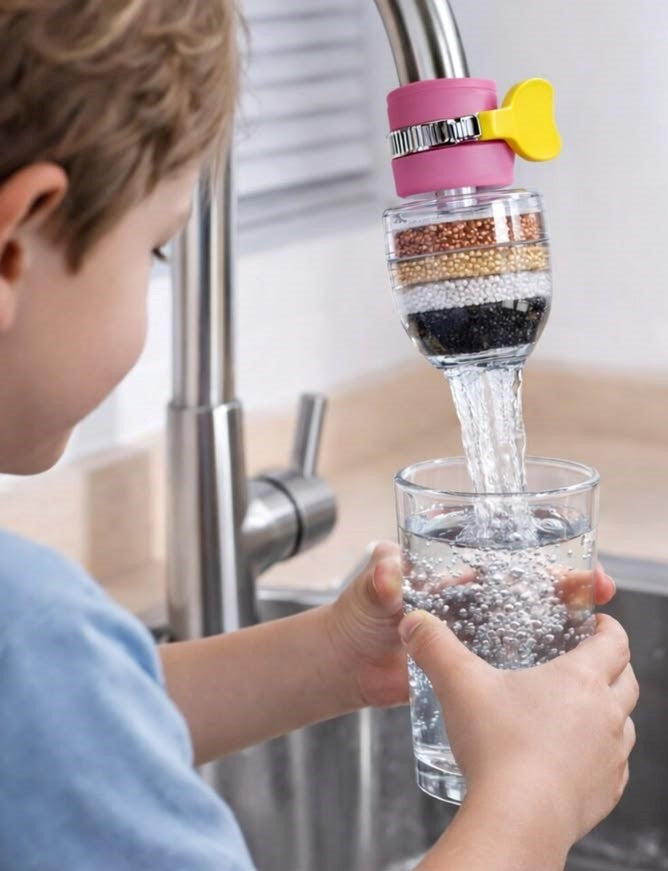 6 Layer Water Purifier Filter Faucet, Water Purifier Tap, Water Filter Nozzle, Household Kitchen Home Carbon Faucet, Multi Layer Fine Faucet Filter, 6 Layer Faucet Filter, Universal Kitchen Faucet Water Tap Heads TrendAxe