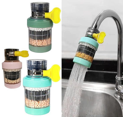 6 Layer Water Purifier Filter Faucet, Water Purifier Tap, Water Filter Nozzle, Household Kitchen Home Carbon Faucet, Multi Layer Fine Faucet Filter, 6 Layer Faucet Filter, Universal Kitchen Faucet Water Tap Heads TrendAxe